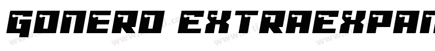 Gonero ExtraExpanded字体转换